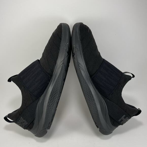 Hoka One One Hupana Slip On Sneakers Mens Size 11.5 Triple Black Athletic Knit - Picture 6 of 9